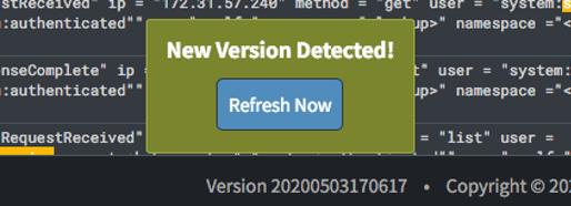 New UI version detected