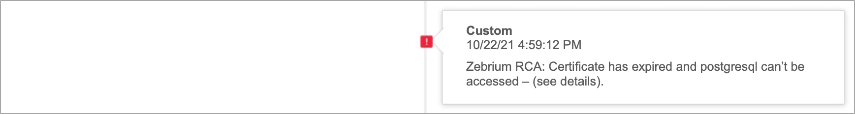 zebrium custom alert